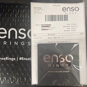 bevel men’s silicone grey slate ring size 11